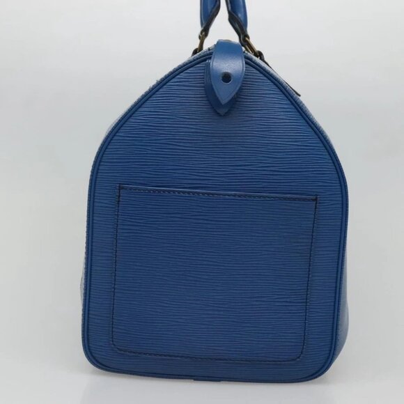 LOUIS VUITTON Epi Speedy 40 Hand Bag Toledo Blue - Picture 4 of 15